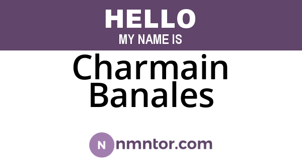 Charmain Banales