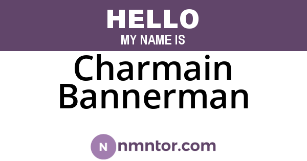 Charmain Bannerman