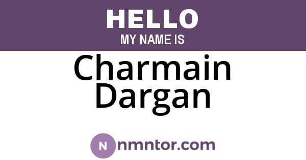 Charmain Dargan