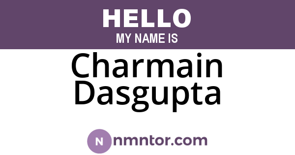 Charmain Dasgupta