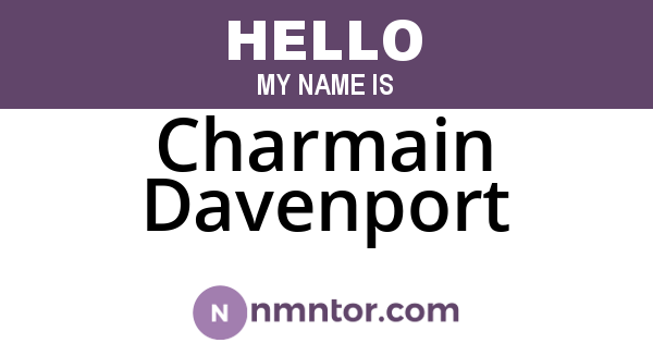 Charmain Davenport