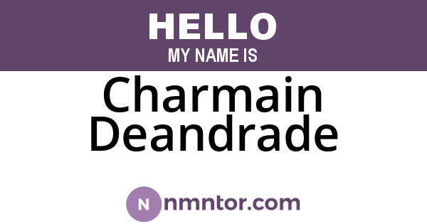 Charmain Deandrade