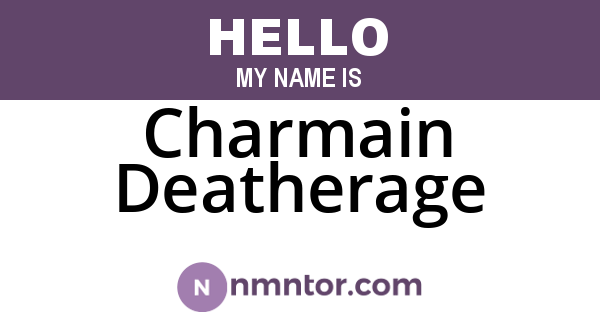 Charmain Deatherage
