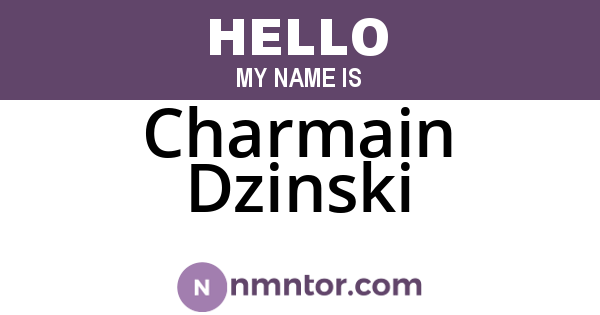Charmain Dzinski