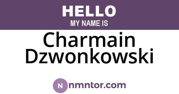 Charmain Dzwonkowski