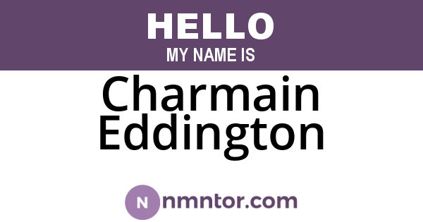 Charmain Eddington