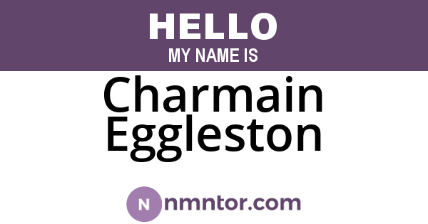 Charmain Eggleston
