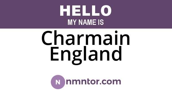 Charmain England