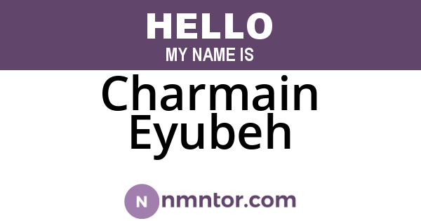 Charmain Eyubeh