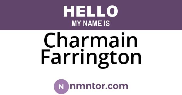 Charmain Farrington