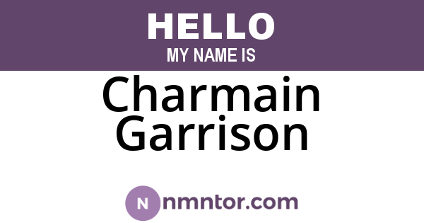 Charmain Garrison