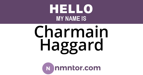 Charmain Haggard