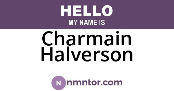 Charmain Halverson