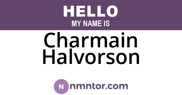 Charmain Halvorson