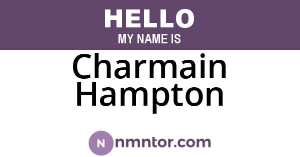 Charmain Hampton