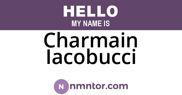 Charmain Iacobucci