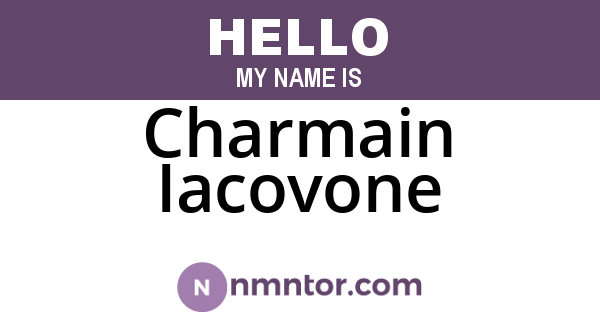 Charmain Iacovone