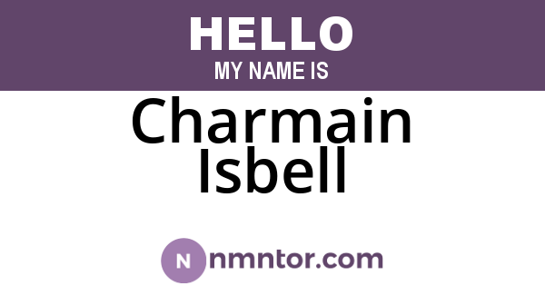 Charmain Isbell