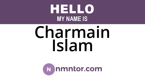 Charmain Islam