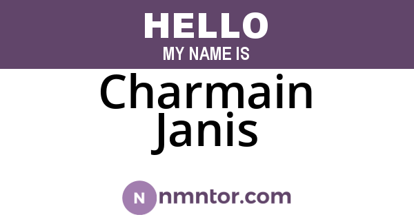 Charmain Janis