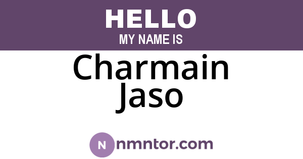 Charmain Jaso