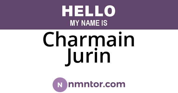 Charmain Jurin