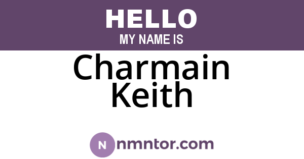 Charmain Keith