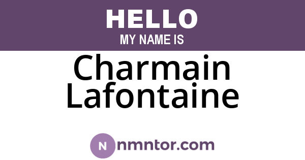 Charmain Lafontaine
