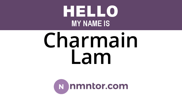 Charmain Lam