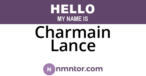 Charmain Lance