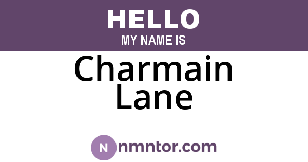Charmain Lane