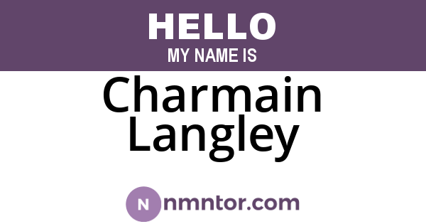 Charmain Langley