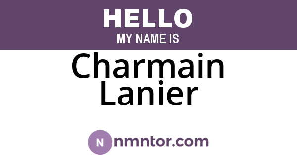 Charmain Lanier