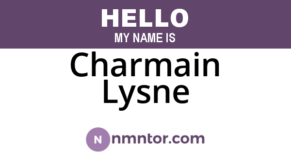 Charmain Lysne
