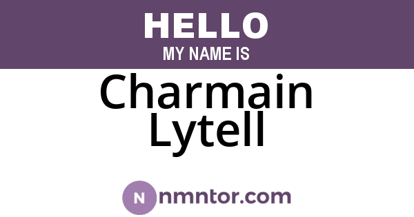 Charmain Lytell