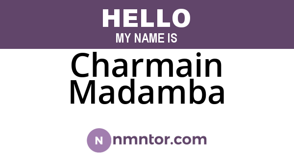 Charmain Madamba
