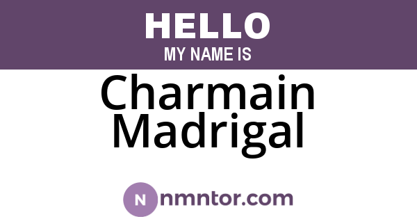 Charmain Madrigal
