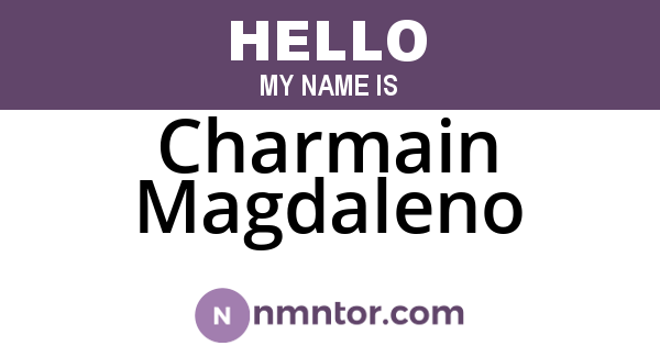 Charmain Magdaleno