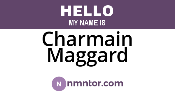 Charmain Maggard