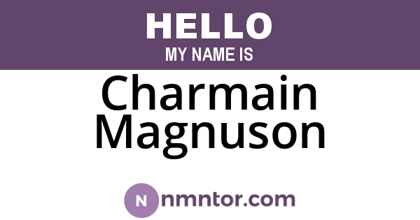 Charmain Magnuson