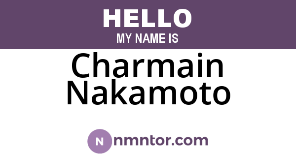 Charmain Nakamoto