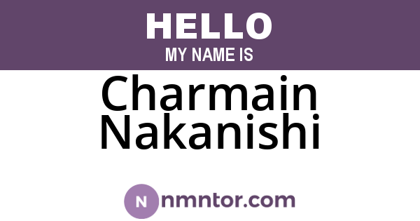 Charmain Nakanishi