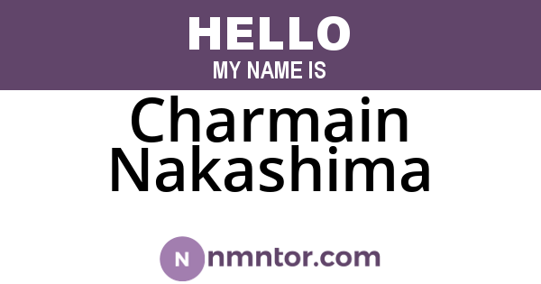 Charmain Nakashima