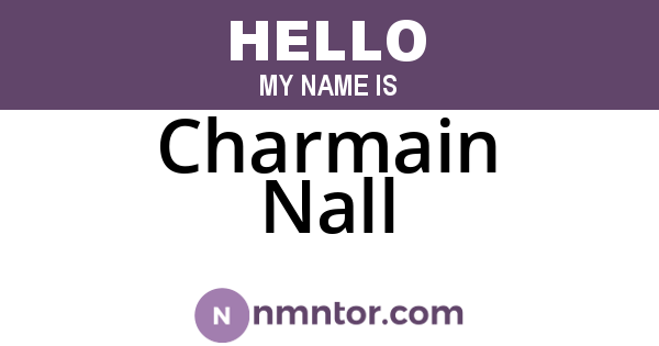 Charmain Nall