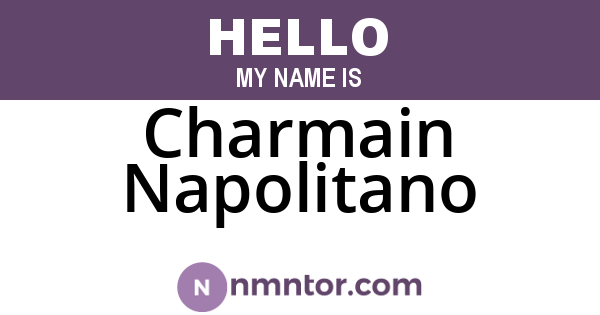 Charmain Napolitano