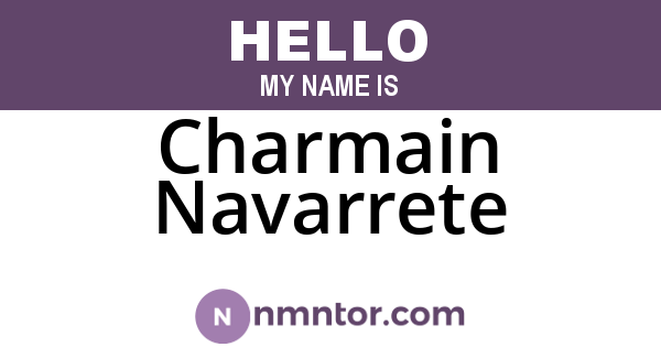 Charmain Navarrete
