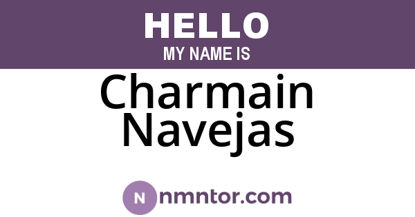 Charmain Navejas