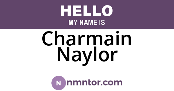 Charmain Naylor