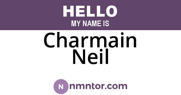 Charmain Neil