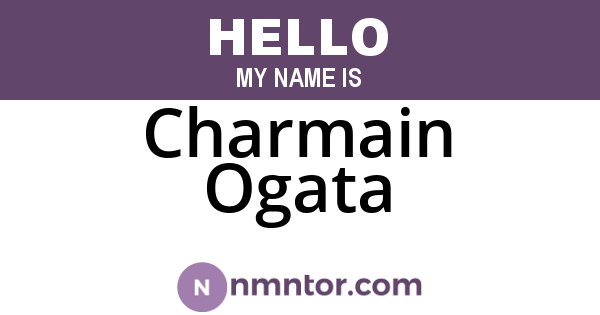 Charmain Ogata